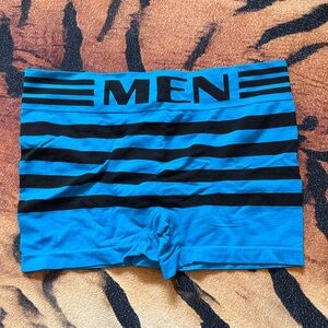 Blue Striped Men's Boxer Briefs